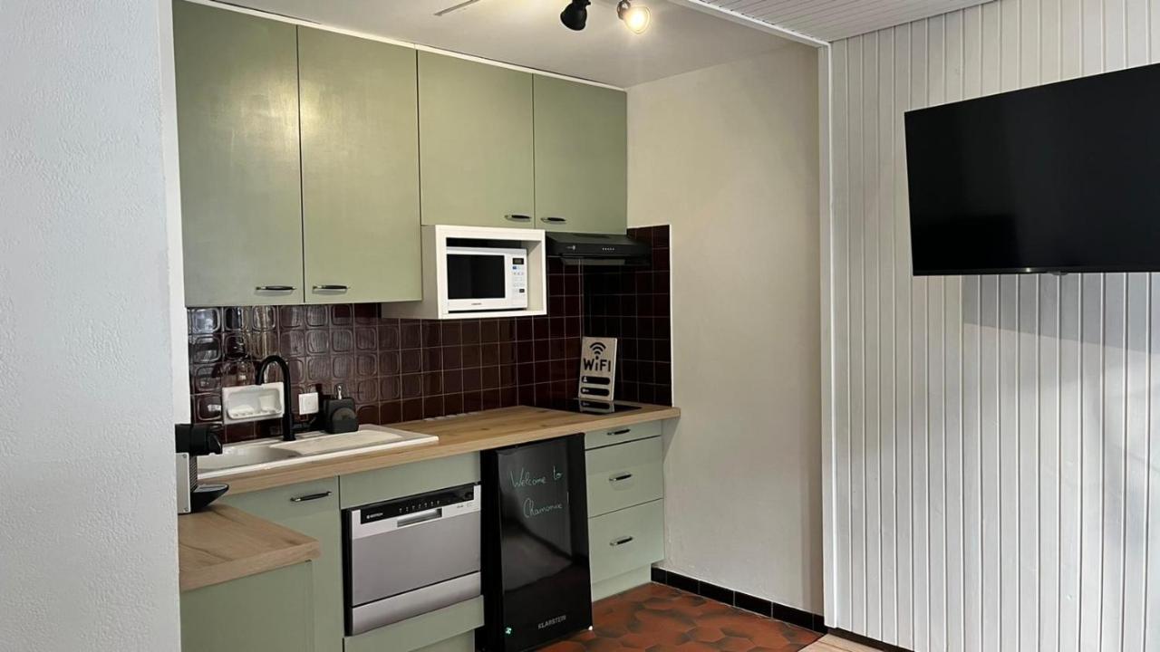 Studio Dent Du Caiman, Chamonix Hyper Centre, Parking, Vue Mont Blanc Екстериор снимка